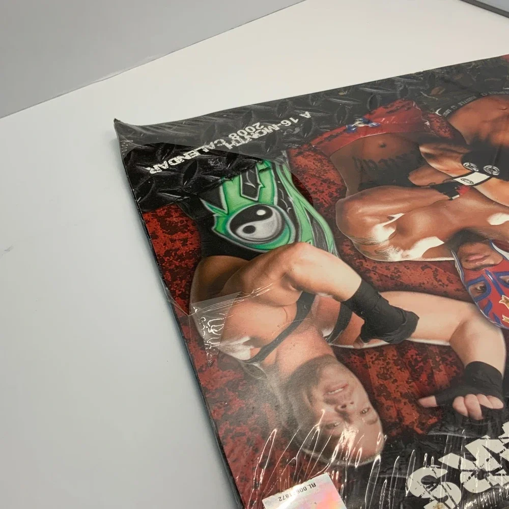 WWE Superstars 2008 Wall Calendar 16 Month John Cena Rey‎ Mysterio New Sealed